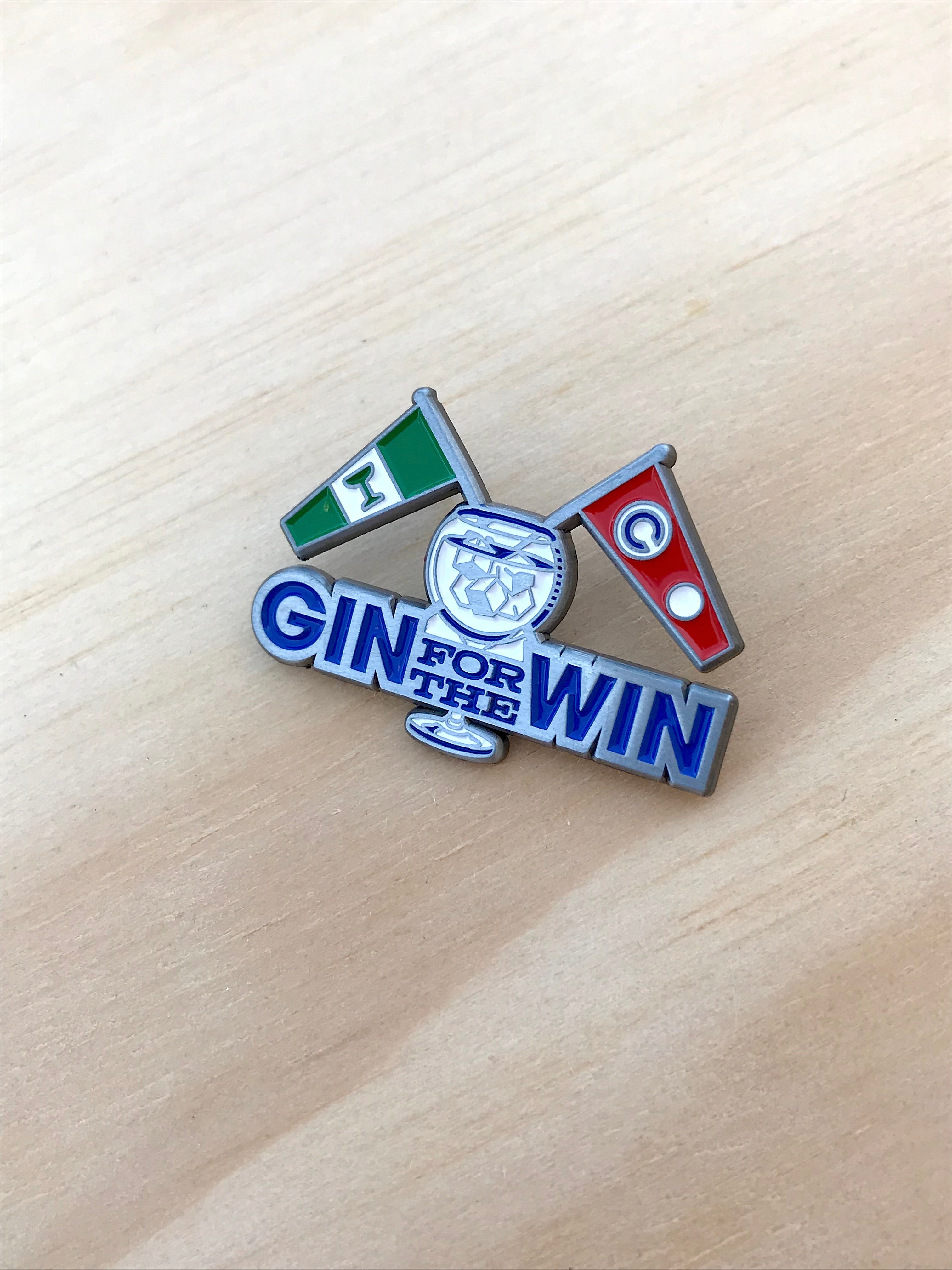 Gin for the Win Pin